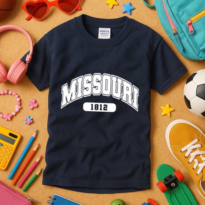 Missouri Collegiate Style 1812 Kids T-Shirt