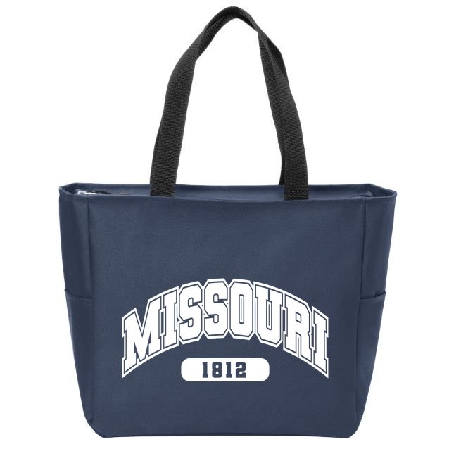 Missouri Collegiate Style 1812 Zip Tote Bag