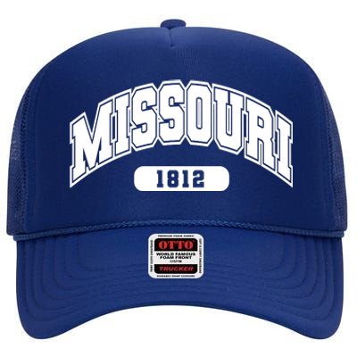 Missouri Collegiate Style 1812 High Crown Mesh Back Trucker Hat