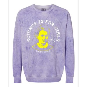 Marie Curie Science Is Chemistry Geek Gift Colorblast Crewneck Sweatshirt