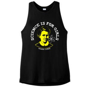 Marie Curie Science Is Chemistry Geek Gift Ladies PosiCharge Tri-Blend Wicking Tank