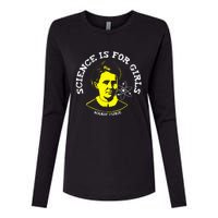 Marie Curie Science Is Chemistry Geek Gift Womens Cotton Relaxed Long Sleeve T-Shirt