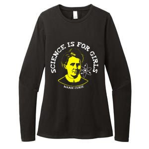 Marie Curie Science Is Chemistry Geek Gift Womens CVC Long Sleeve Shirt