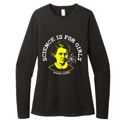 Marie Curie Science Is Chemistry Geek Gift Womens CVC Long Sleeve Shirt