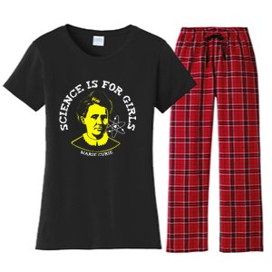 Marie Curie Science Is Chemistry Geek Gift Women's Flannel Pajama Set