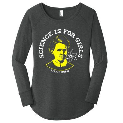 Marie Curie Science Is Chemistry Geek Gift Women's Perfect Tri Tunic Long Sleeve Shirt