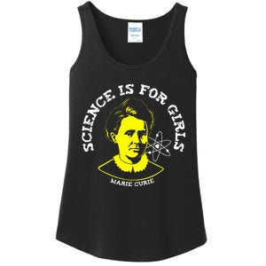 Marie Curie Science Is Chemistry Geek Gift Ladies Essential Tank