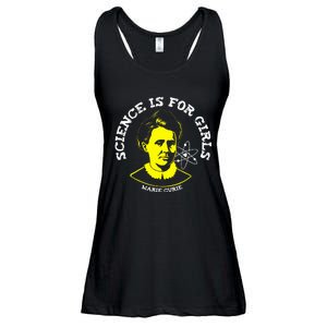 Marie Curie Science Is Chemistry Geek Gift Ladies Essential Flowy Tank