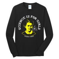 Marie Curie Science Is Chemistry Geek Gift Tall Long Sleeve T-Shirt