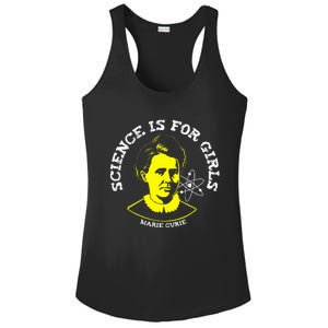 Marie Curie Science Is Chemistry Geek Gift Ladies PosiCharge Competitor Racerback Tank