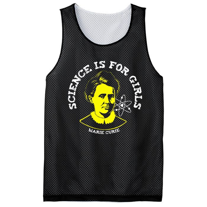 Marie Curie Science Is Chemistry Geek Gift Mesh Reversible Basketball Jersey Tank