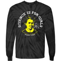 Marie Curie Science Is Chemistry Geek Gift Tie-Dye Long Sleeve Shirt