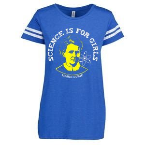 Marie Curie Science Is Chemistry Geek Gift Enza Ladies Jersey Football T-Shirt