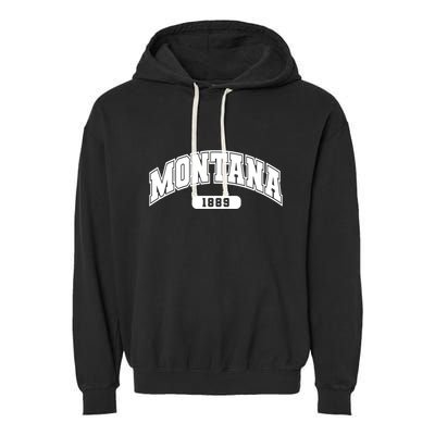 Montana Collegiate Style 1889 Garment-Dyed Fleece Hoodie