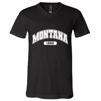 Montana Collegiate Style 1889 V-Neck T-Shirt