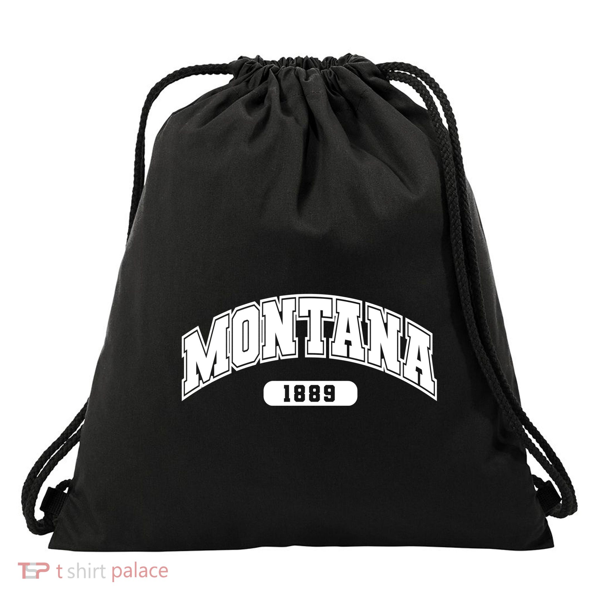 Montana Collegiate Style 1889 Drawstring Bag