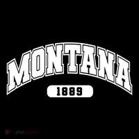 Montana Collegiate Style 1889 Drawstring Bag