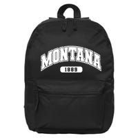 Montana Collegiate Style 1889 16 in Basic Backpack