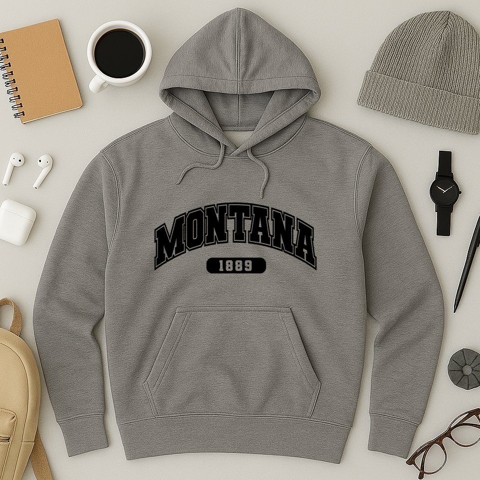 Montana Collegiate Style 1889 Hoodie