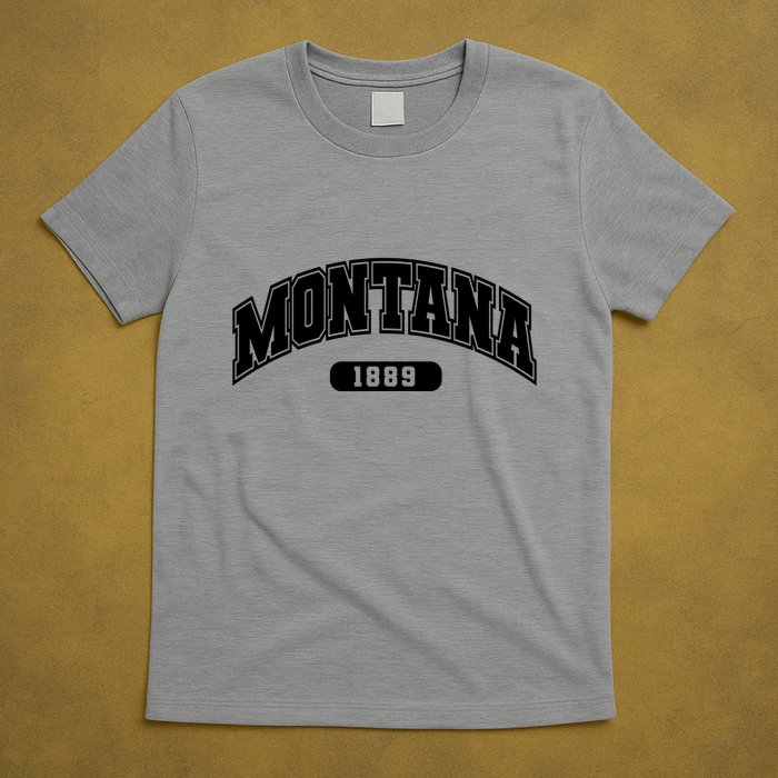 Montana Collegiate Style 1889 T-Shirt