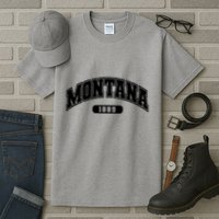 Montana Collegiate Style 1889 Tall T-Shirt