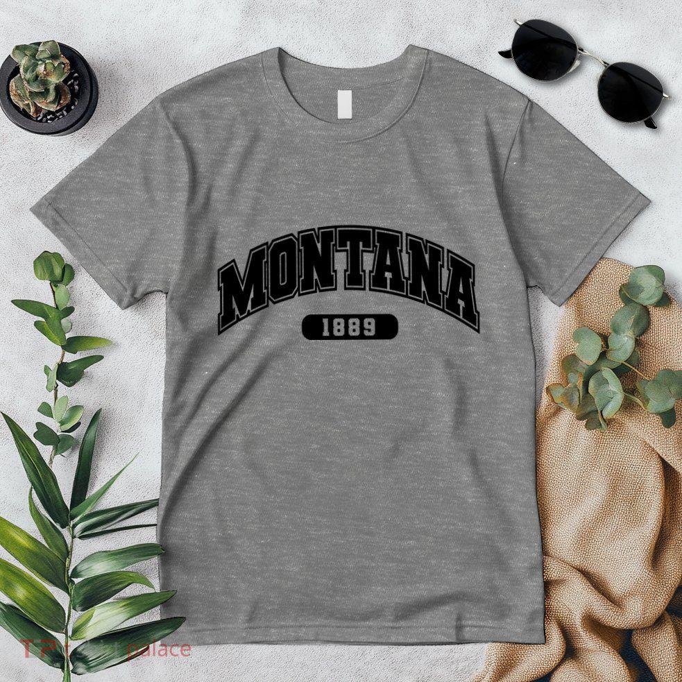 Montana Collegiate Style 1889 Premium T-Shirt