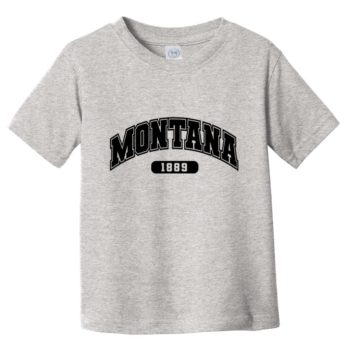 Montana Collegiate Style 1889 Toddler T-Shirt