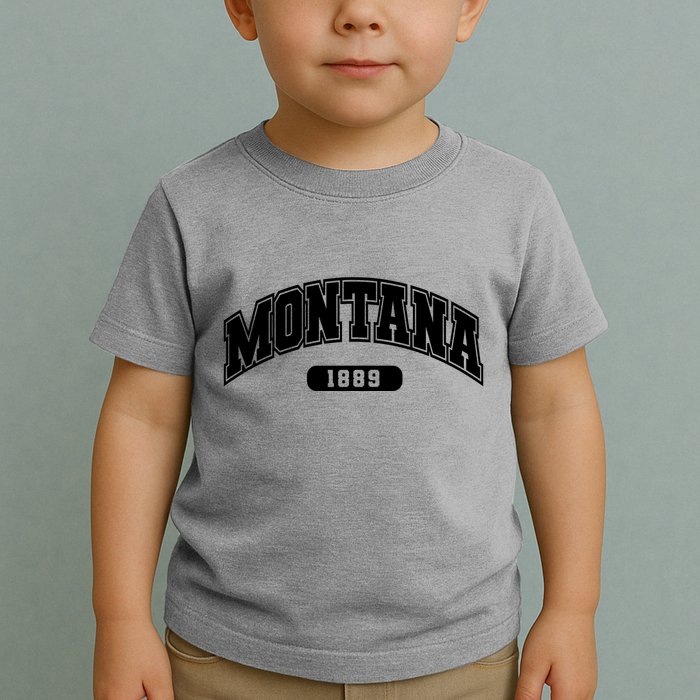 Montana Collegiate Style 1889 Toddler T-Shirt