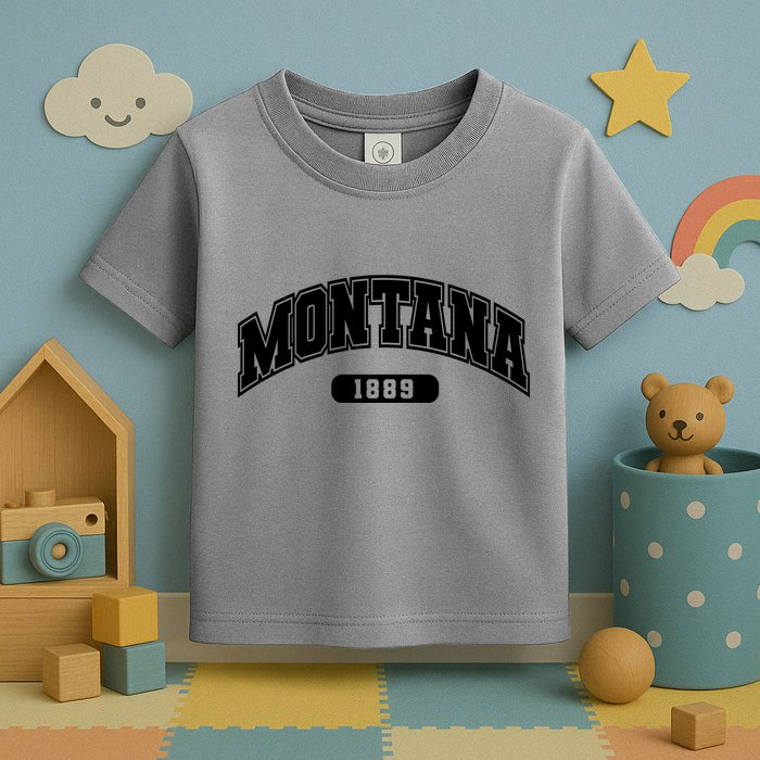 Montana Collegiate Style 1889 Toddler T-Shirt