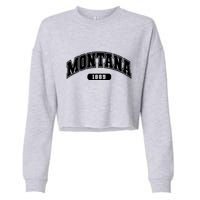 Montana Collegiate Style 1889 Cropped Pullover Crew