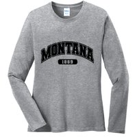 Montana Collegiate Style 1889 Ladies Long Sleeve Shirt