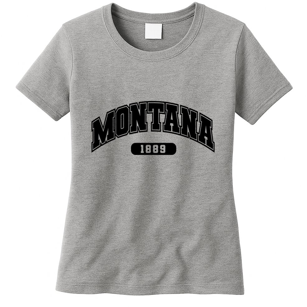 Montana Collegiate Style 1889 Womens T-Shirt