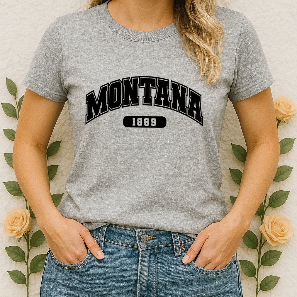 Montana Collegiate Style 1889 Womens T-Shirt