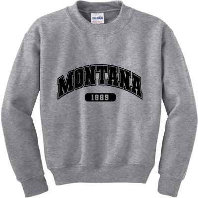 Montana Collegiate Style 1889 Kids Sweatshirt