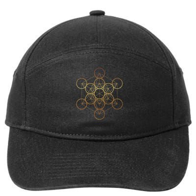 Metatron's Cube, Sacred Geometry Fruit Of Life 7-Panel Snapback Hat