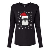 Merry Christmas Schnauzer Dog Ugly Sweater Long Sleeve Womens Cotton Relaxed Long Sleeve T-Shirt