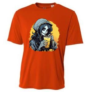 Momster Cute Skeleton Juice Funny Halloween Gift Cooling Performance Crew T-Shirt