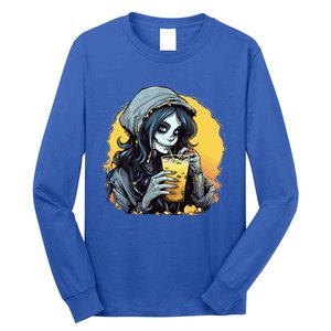 Momster Cute Skeleton Juice Funny Halloween Gift Long Sleeve Shirt