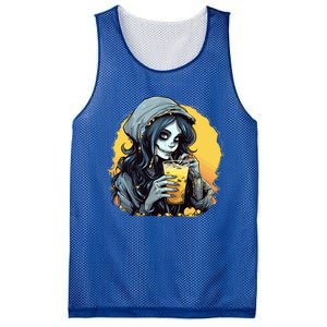 Momster Cute Skeleton Juice Funny Halloween Gift Mesh Reversible Basketball Jersey Tank