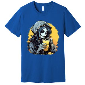 Momster Cute Skeleton Juice Funny Halloween Gift Premium T-Shirt