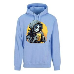 Momster Cute Skeleton Juice Funny Halloween Gift Unisex Surf Hoodie