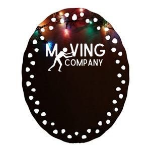 Moving Company Small Business Ceramic Oval Ornament