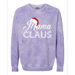 Mama Claus Santa Hat Christmas Celebration Gift Colorblast Crewneck Sweatshirt