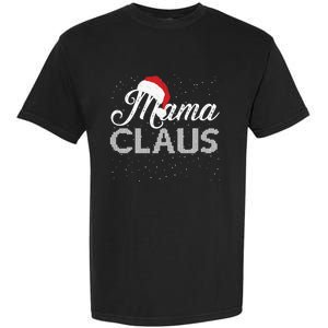 Mama Claus Santa Hat Christmas Celebration Gift Garment-Dyed Heavyweight T-Shirt