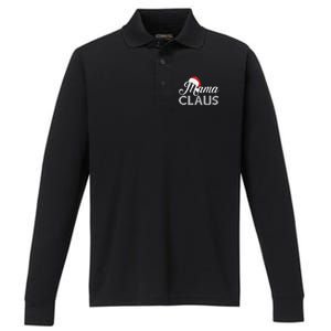 Mama Claus Santa Hat Christmas Celebration Gift Performance Long Sleeve Polo