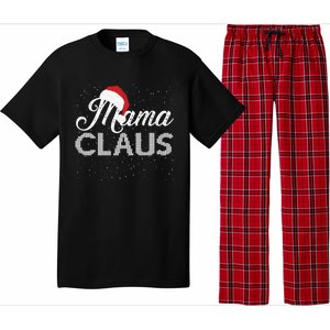 Mama Claus Santa Hat Christmas Celebration Gift Pajama Set