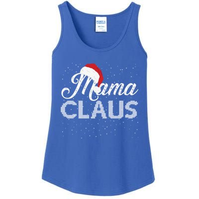 Mama Claus Santa Hat Christmas Celebration Gift Ladies Essential Tank