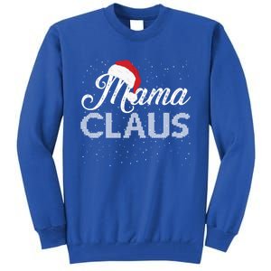 Mama Claus Santa Hat Christmas Celebration Gift Tall Sweatshirt