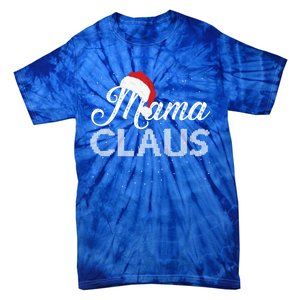 Mama Claus Santa Hat Christmas Celebration Gift Tie-Dye T-Shirt