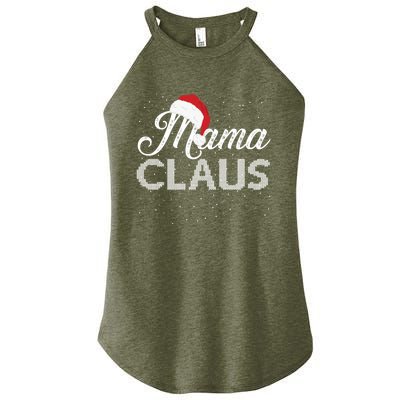 Mama Claus Santa Hat Christmas Celebration Gift Women’s Perfect Tri Rocker Tank